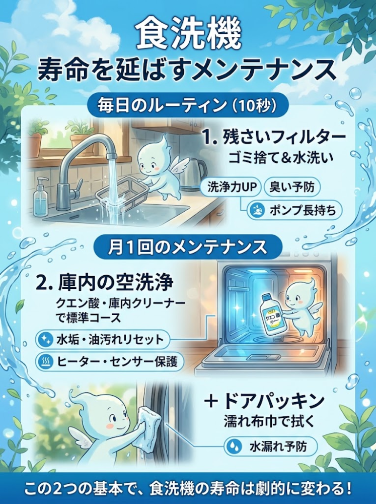 Maintenance to Extend Lifespan (Daily + Once a Month)