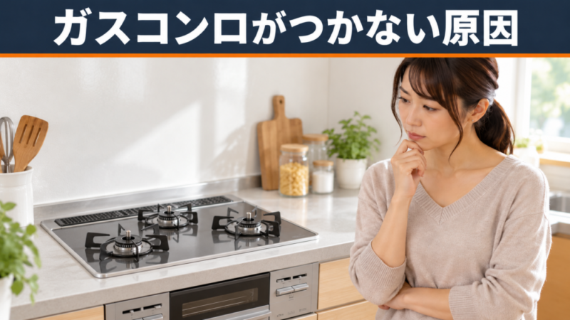 【保存版】ガスコンロの火がつかない原因トップ5｜すぐにできる簡単対処法！