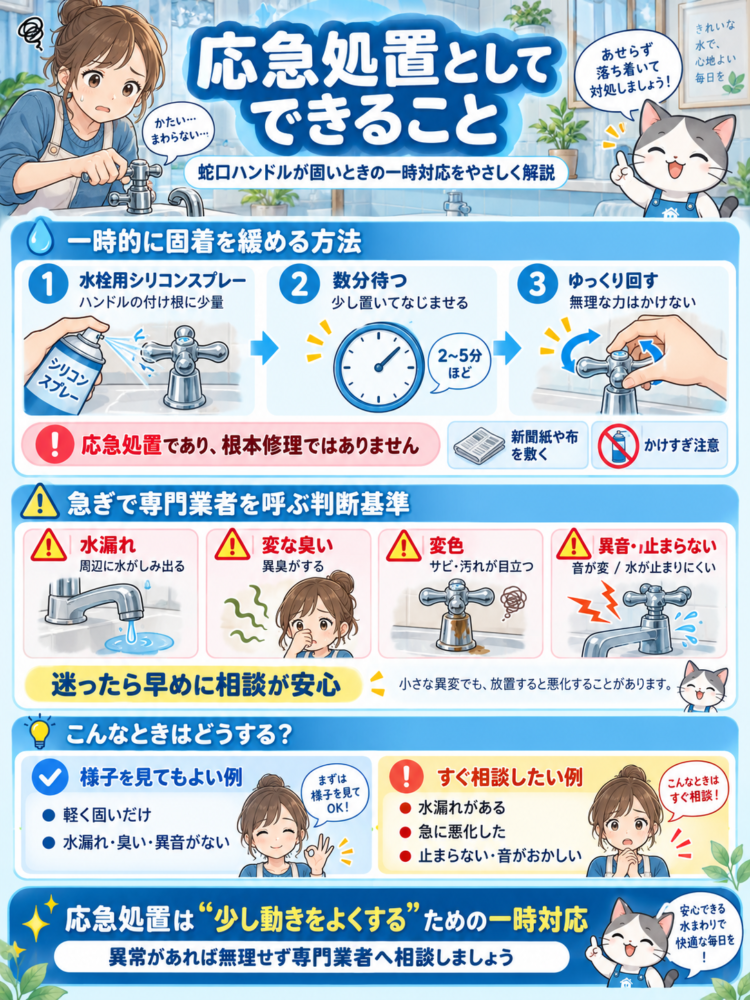 What can be done as first aid