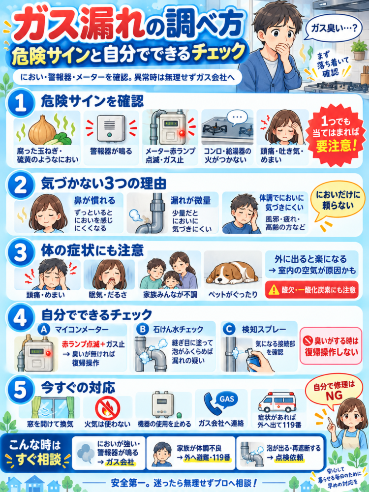 Signs-of-a-suspected-gas-leak-and-how-to-check-for-it-yourself