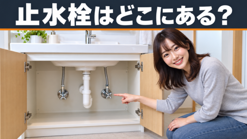 止水栓はどこにある？【場所別の見つけ方】開け方と閉め方、トラブル対処法を解説！ 