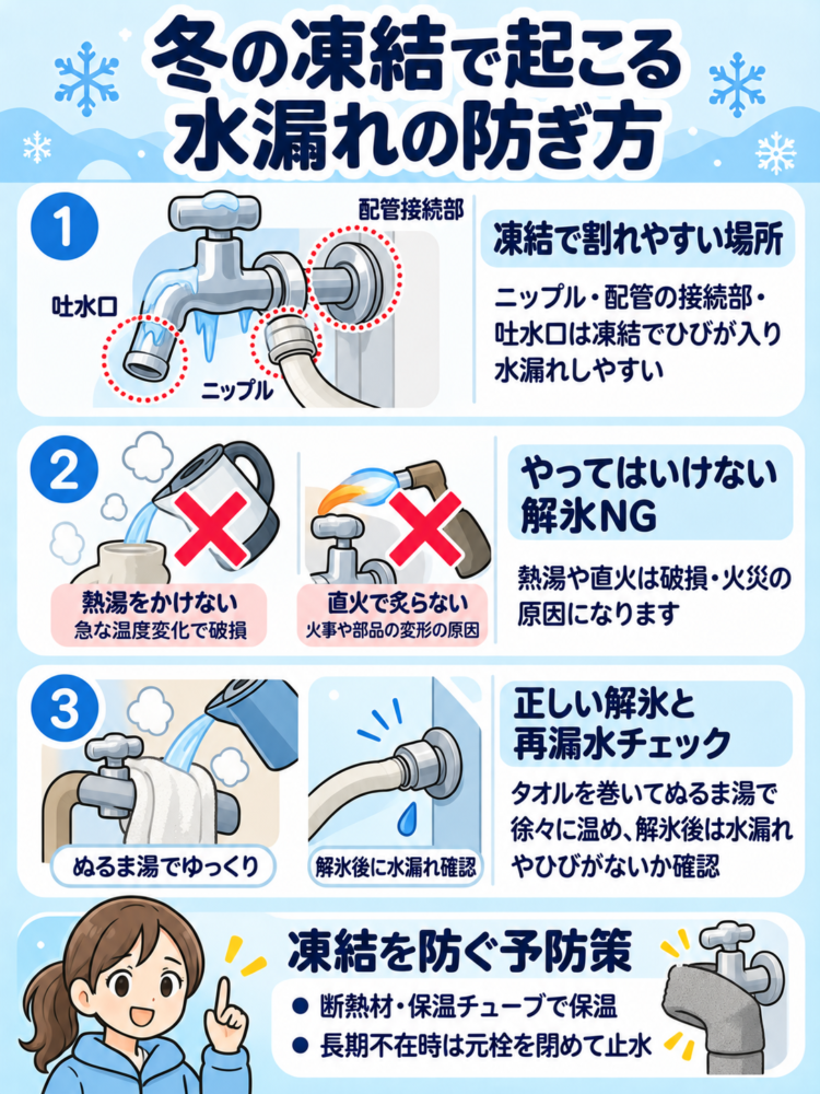 Countermeasures against "micro-cracks" caused by winter freezing and thawing