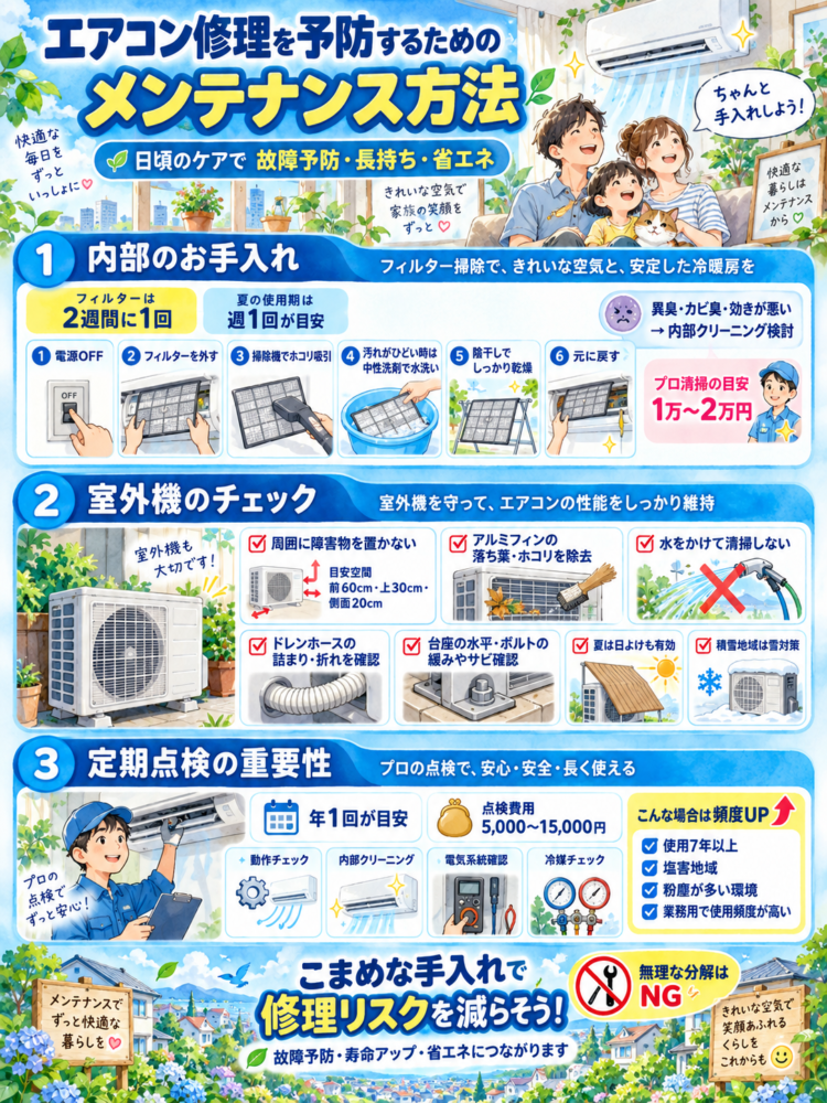 Maintenance Methods to Prevent the Need for Air Conditioner Repairs