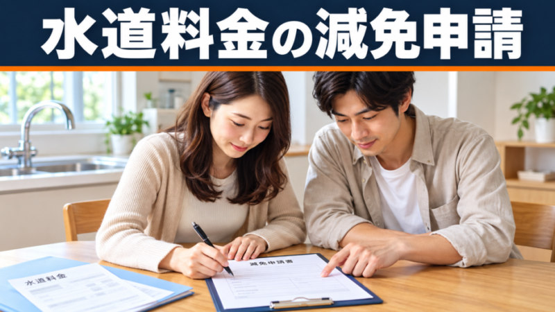 【簡単ガイド】水道料金減額申請の成功法！条件・手続き・注意点を徹底解説 
