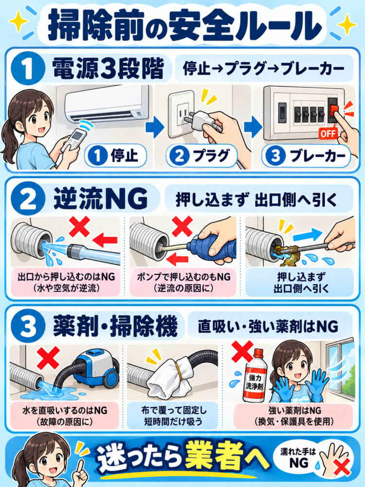 Mandatory Safety Rules and Prohibited Actions Before Starting Work