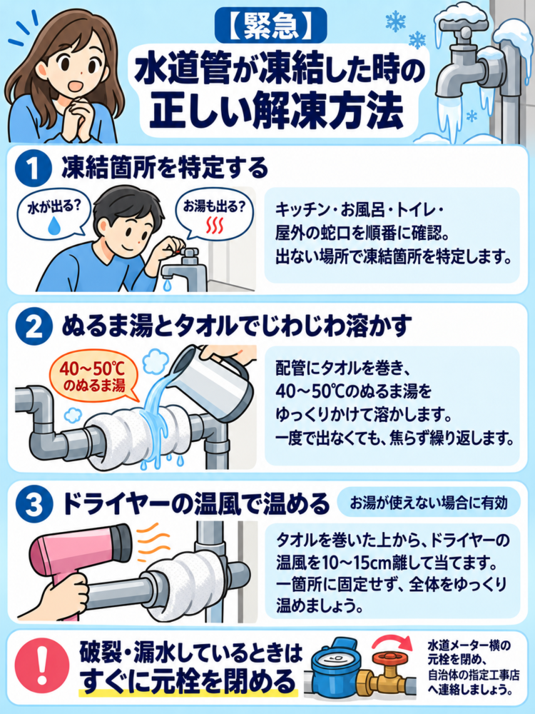 [Urgent] The Correct Way to Thaw Frozen Water Pipes