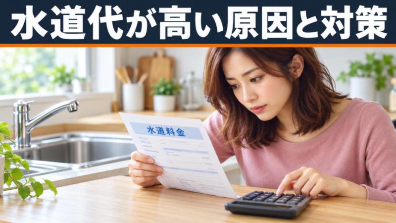 【保存版】水道代が高い原因2選！原因特定と今すぐ始める節水術を徹底解説！ 