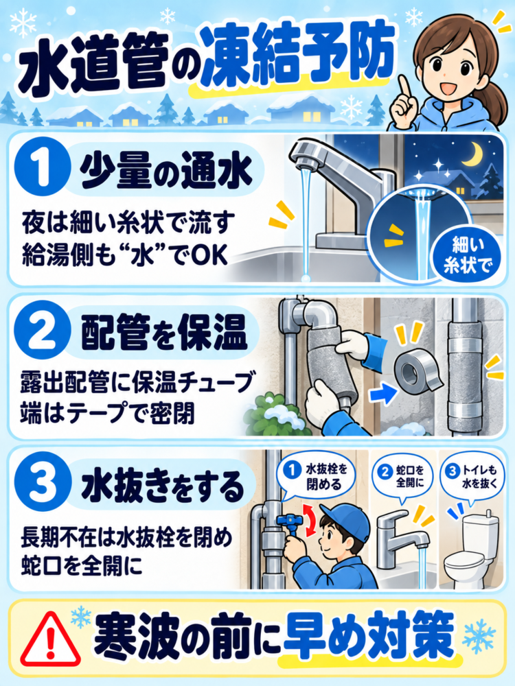 Prevent Water Pipes from Freezing! Effective Preventive Measures and Product Recommendations